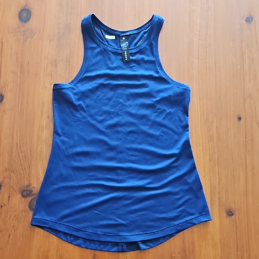 Yogalicious Size Small‎ Blue Fitted Sleeveless Tank Top